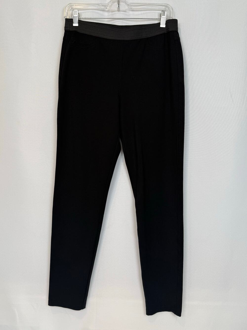 Peace of Cloth Black Pull-On Ponte Knit Pant Size Medium